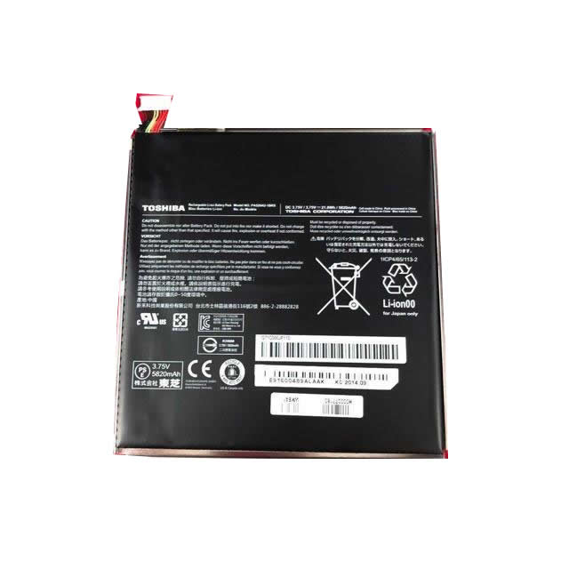 Batterie originale Toshiba 2 WT10-A-109 2 WT8-B-006 2 WT10-A-108 3.75V 5820mAh, 21.8Wh pour ordinateur portable Toshiba Encore 2, Encore 2 WT10-A32 séries