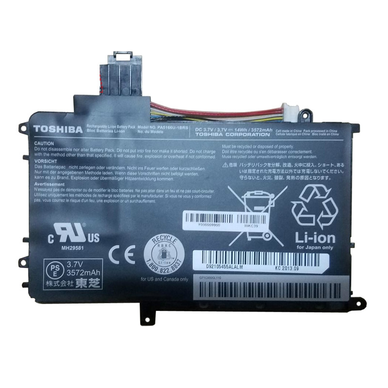 Toshiba PA5166U-1BRS batterie originale 3.7V 3572mAh, 14Wh pour ordinateur portable Toshiba PA5166U-1BRS séries