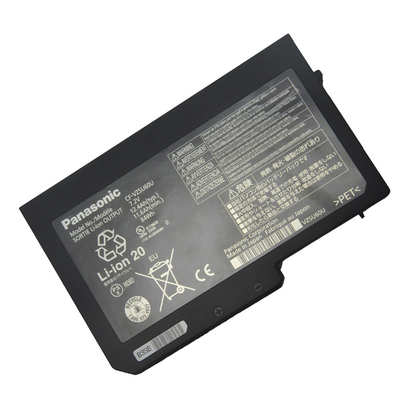 Batterie originale Panasonic CF-VZSU61U CF-VZSU59U CF-VZSU60AJS 7.2V 11600mAh, 84Wh pour ordinateur portable Panasonic CF-N8, CF-N9 séries