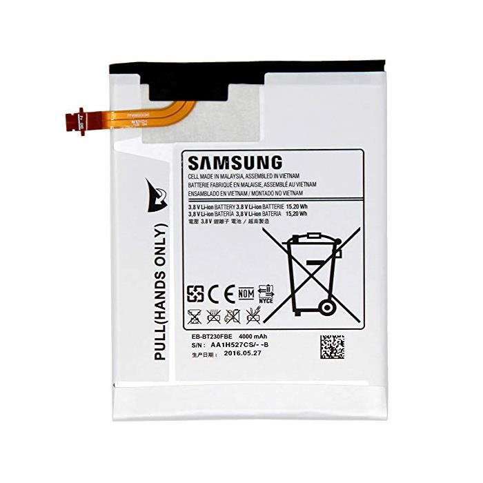 Samsung EB-BT230FBE EB-BT230FBU EB-BT230FBC batterie originale 3.8V 4000mAh, 15.2Wh pour ordinateur portable Samsung Galaxy Tab 4 7.0 SM-T237V, Galaxy Tab 4 7.0 SM-T235Y séries