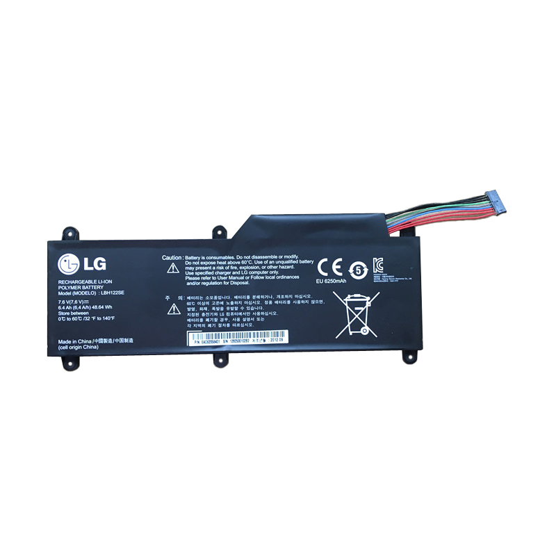 LG LBH122SE batterie originale 7.6V 6400mAh, 48.64Wh pour ordinateur portable LG U460-G.BG51P1, 15U530-GT4WK séries