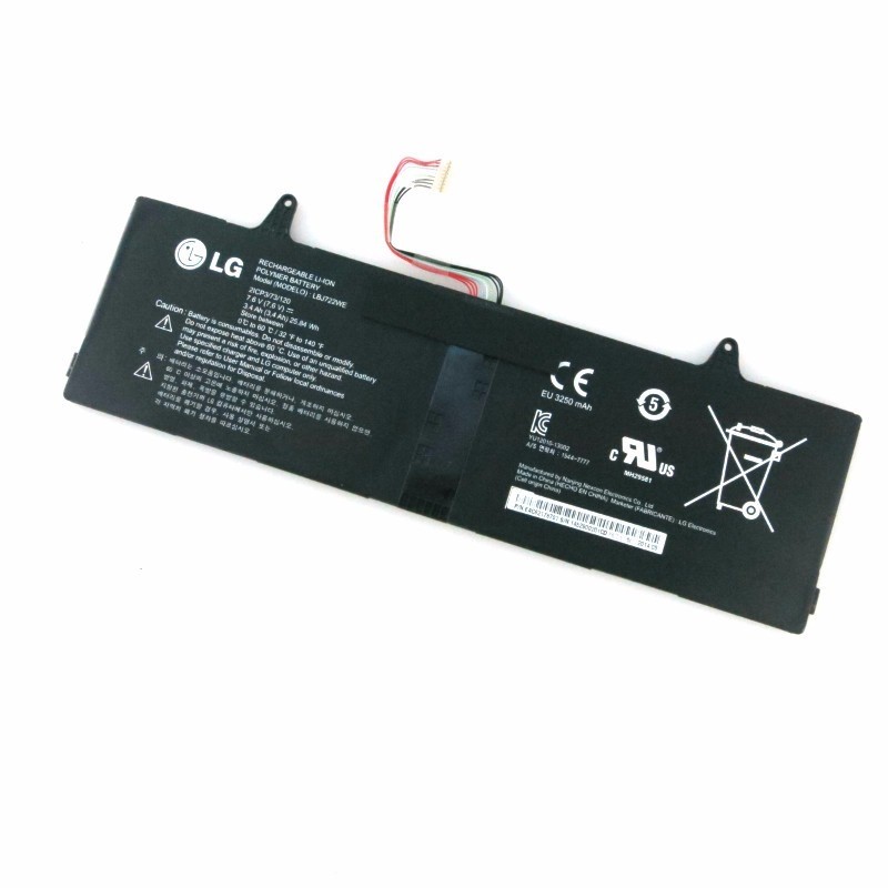 LG LBJ722WE batterie originale 7.6V 3400mAh, 25.84Wh pour ordinateur portable LG 15U340-L.AT1HK, 15UD340-LX20K séries