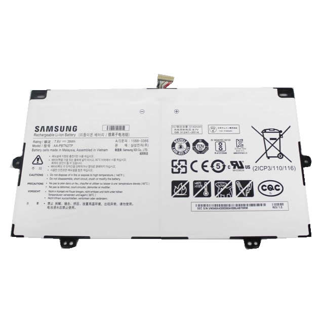 Batterie originale Samsung AA-PBTN2TP 7.6V 5140mAh pour ordinateur portable Samsung XE510C24, XE513C24, XE513C24-K01US séries