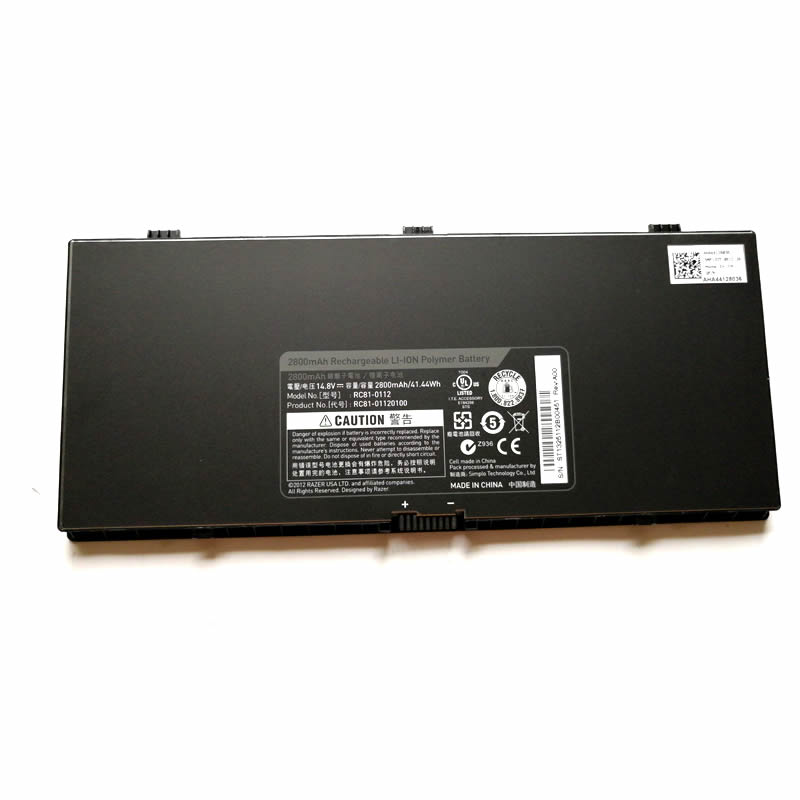Batterie originale SIMPLO Rc81-0112 Rc81-01120100 14.8V 2800mAh pour ordinateur portable SIMPLO Rc81-01120100, Rc81-0112 séries