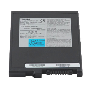 Batterie originale Toshiba PA3129U-3BRS PABAS085 10.8V 3600mAh pour ordinateur portable Toshiba PABAS085, PA3129U-3BRS séries