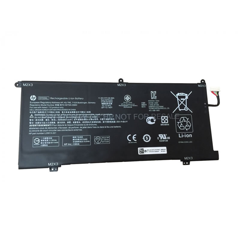 Batterie originale HP HSTNN-DB8X L29913-221 L29913-2C1 11.55V 5275mAh pour ordinateur portable HP Chromebook x360 14 G1, Chromebook X360 14-DA, Chromebook X360 14-DA0011DX séries