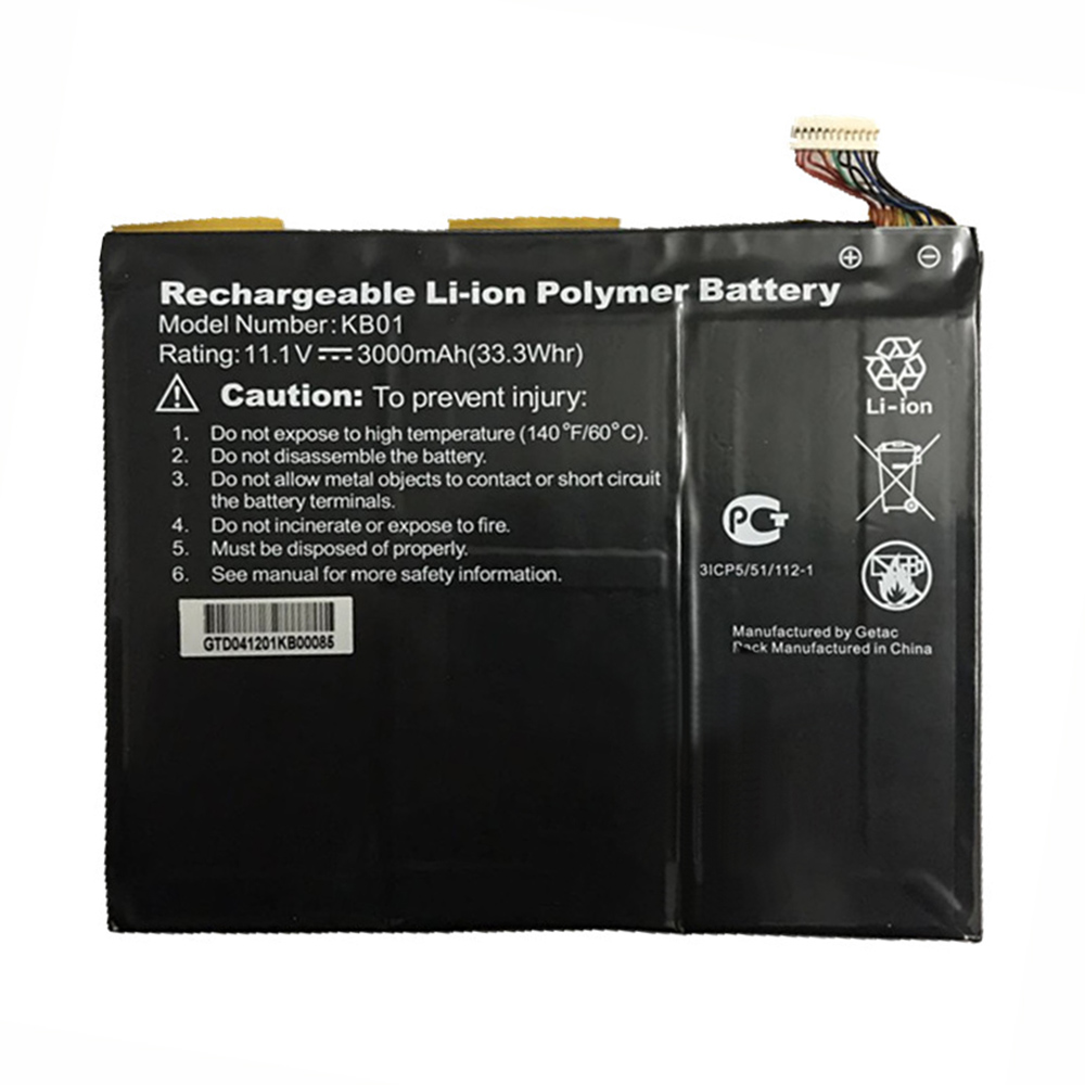 Batterie originale GETAC KB01 11.1V 3000mAh pour ordinateur portable GETAC KB01 séries