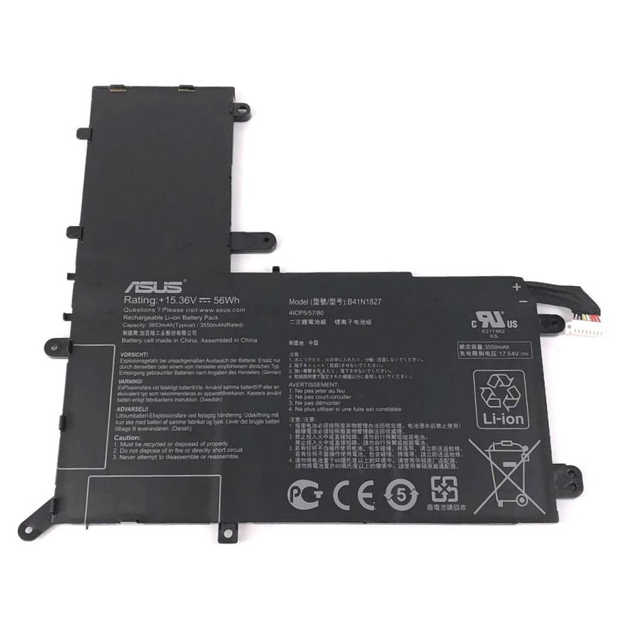 Batterie originale Asus B41N1827 0B200-03070200 15.36V 3653mAh pour ordinateur portable Asus ZenBook Flip UX562FD,UX562,UX562FA séries