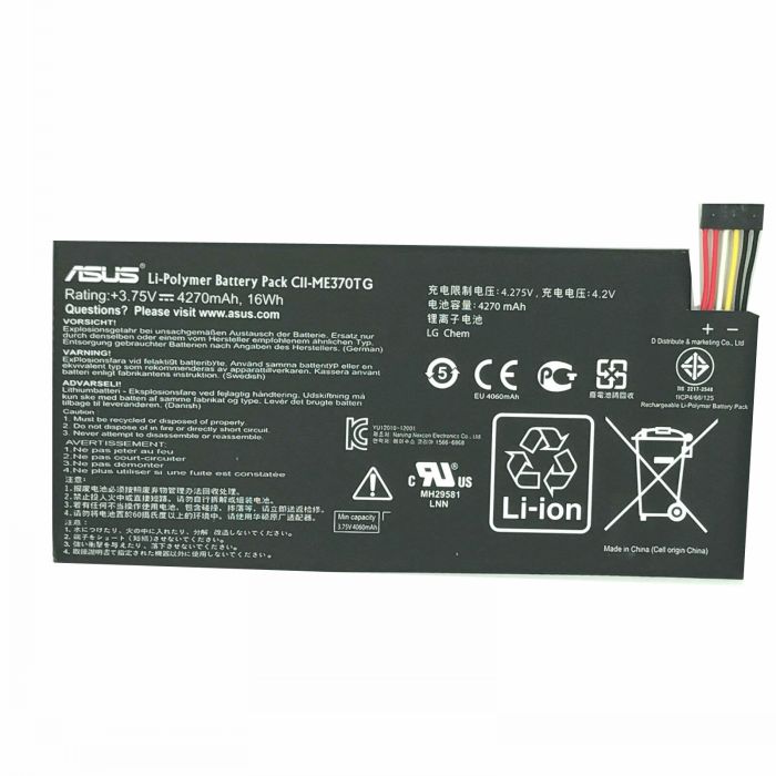 Batterie originale Asus C11-ME370TG, CII-ME370TG 7.4V 4200mAh pour ordinateur portable Google NEXUS 7 séries