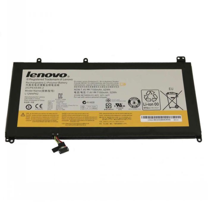 Batterie originale Lenovo 121500163, 2ICP6/55/85-2, 2ICP6/55/85-2 7.4V 7100mAh pour ordinateur portable Lenovo Ideapad U430 U530 séries