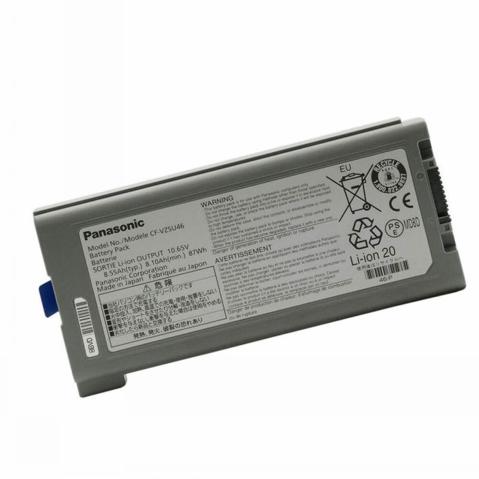 Batterie originale Panasonic CF-VZSU46 VZSU46AU CF-VZSU71U 10.65V 8550mAh pour ordinateur portable Panasonic CF-30 CF-31 séries