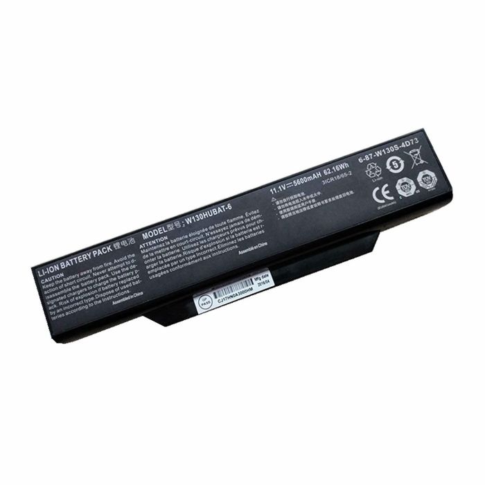 Batterie originale Clevo 6-87-W130S-4D7, 6-87-W130S-4D71, 6-87-W130S-4D72 11.1V 5600mAh pour ordinateur portable Clevo W255CEW séries