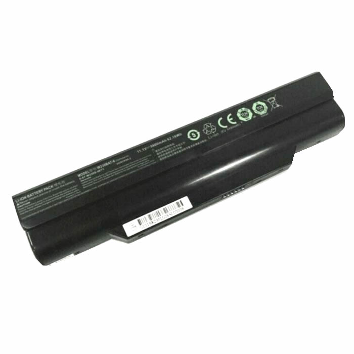 Batterie originale Clevo 6-87-W230S-427, 6-87-W230S-4271, W230BAT-6 11.1V 5600mAh pour ordinateur portable Clevo Barebones Terrans Force X311, MP-13C26D0J430 séries