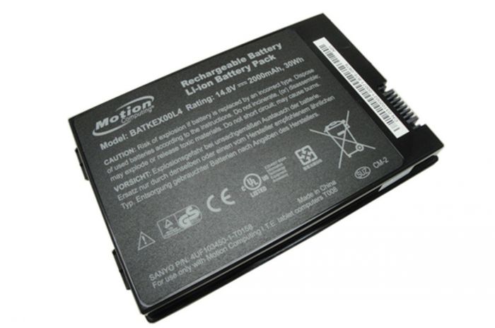 Batterie originale Motion BATKEX00L4, 4UF103450-1-T0158 14.8V 2000mAh pour ordinateur portable Motion computing I.T.E. tablet computers T008 séries