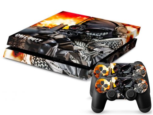 Autocollant skin PS4 en papier vinyle - Call of Duty Ghosts