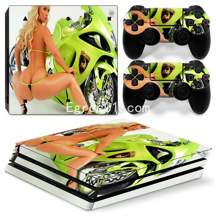 Sticker PS4 Pro - Fille sexe 21