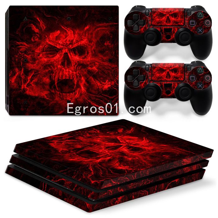 Sticker PS4 Pro - Crâne de mort 03