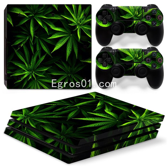 Autocollant skin PS4 Pro - Marijuana 09