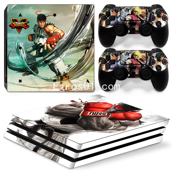 Skin autocollant PS4 Pro - Street Fighter